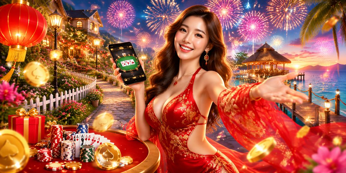 Pemain poker menikmati permainan meja di peranti mudah alih
